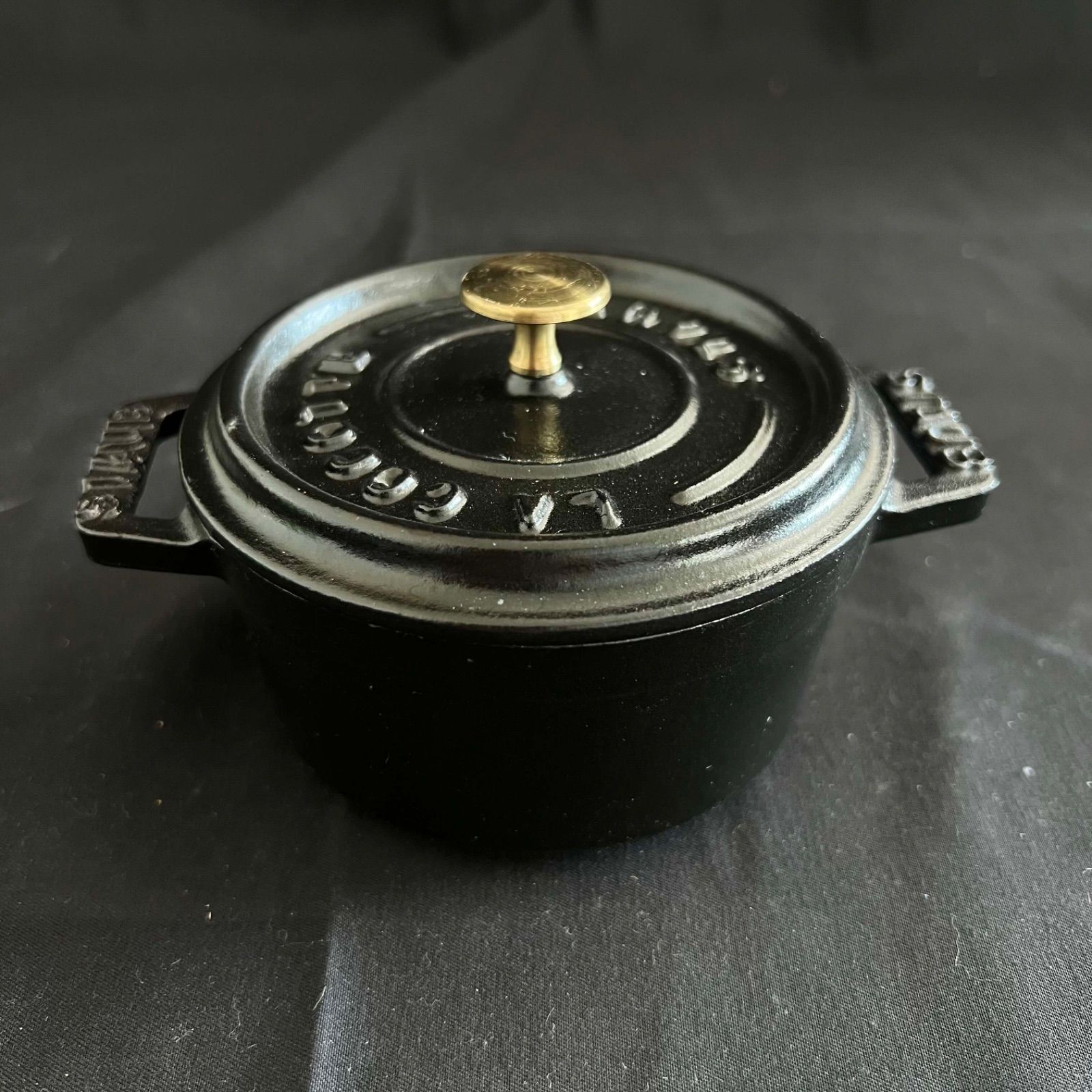 T STAUB mini ストウブ ミニ ココット 鋳鉄製 直径10cm ブラック 黒