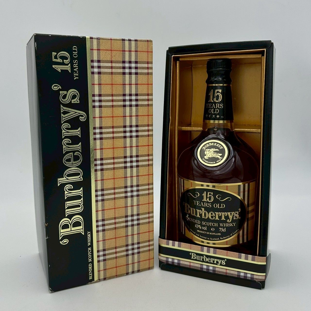 Burberrys' 15YEARS OLD BLENDED SCOTCH WHISKY バーバリー 15年 ブレンデッド スコッチウイスキー 750ml 43%
