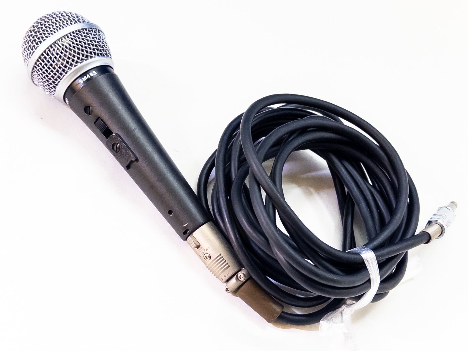 ケーブル付き】SHURE SM48S ダイナミックマイク スイッチ付 ボーカル用