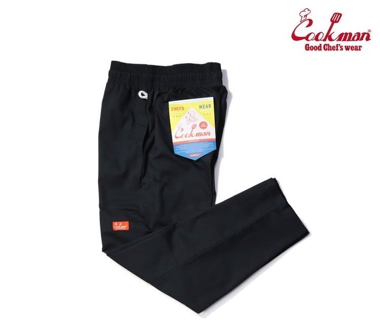 Cookman｜クックマン Chef Pants Double knee Ripstop Black ダブルニー リップストップ シェフパンツ
