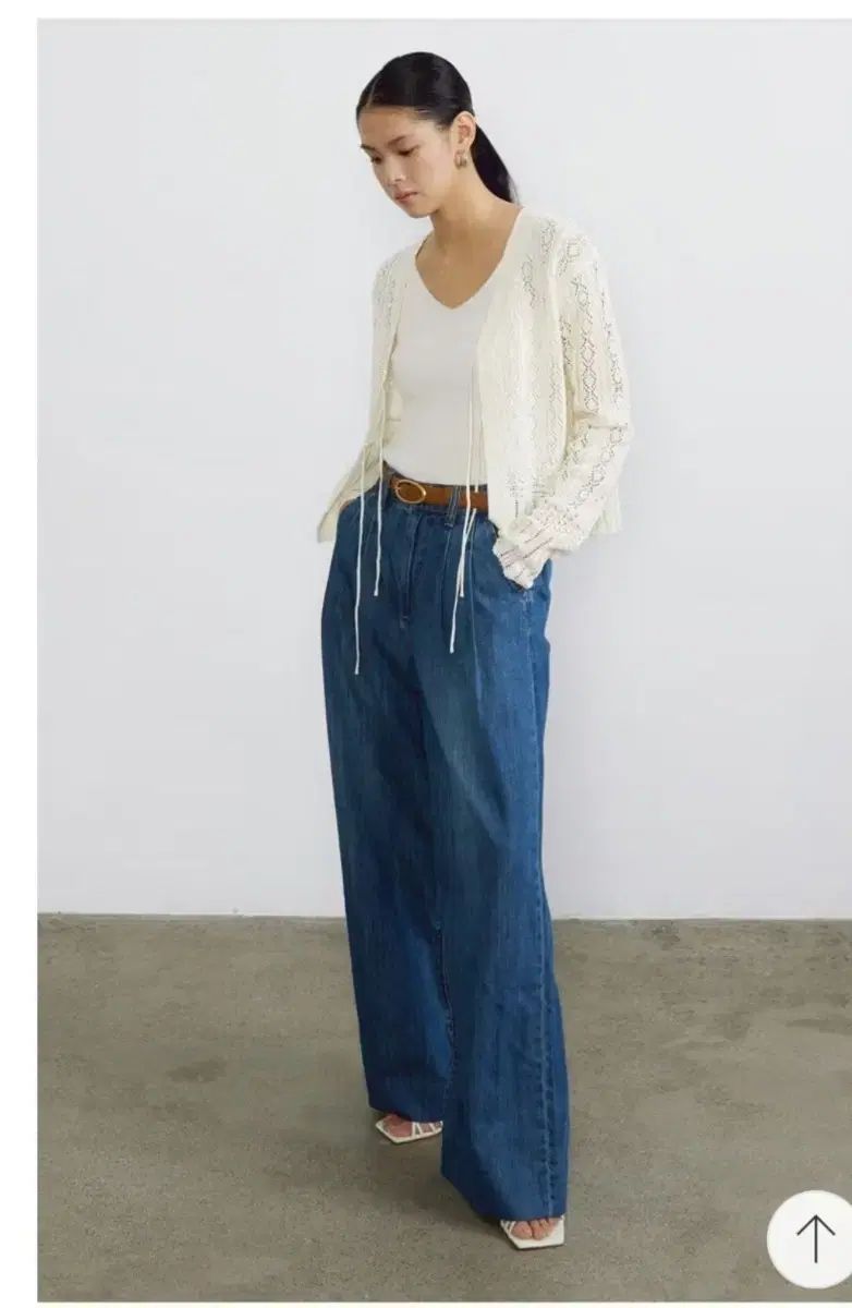 バニーNEW YORK ツータックワイドパンツ インディゴ 30サイズ