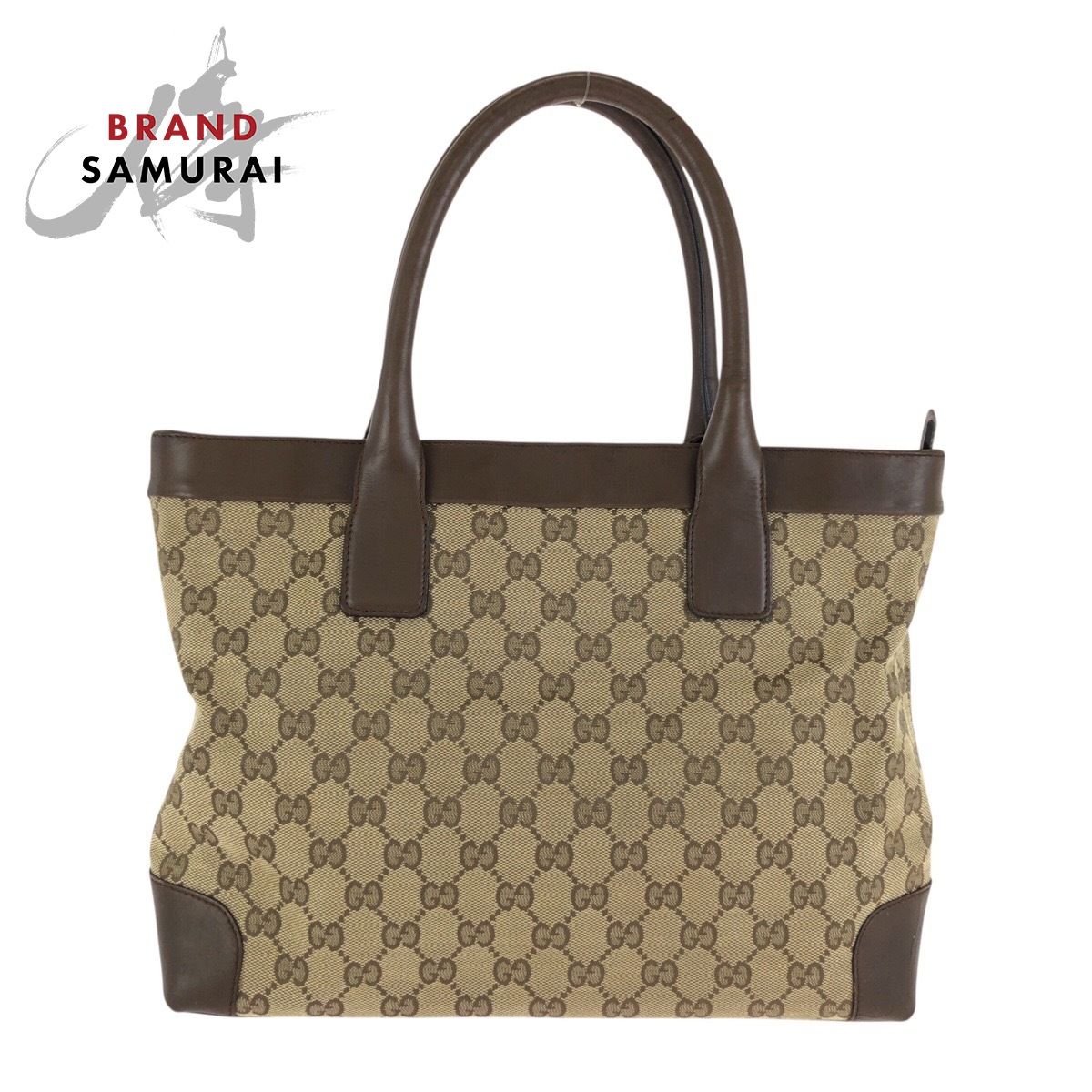 GUCCI グッチ ブラウン ベージュ GGキャンバス/レザー 002 1119