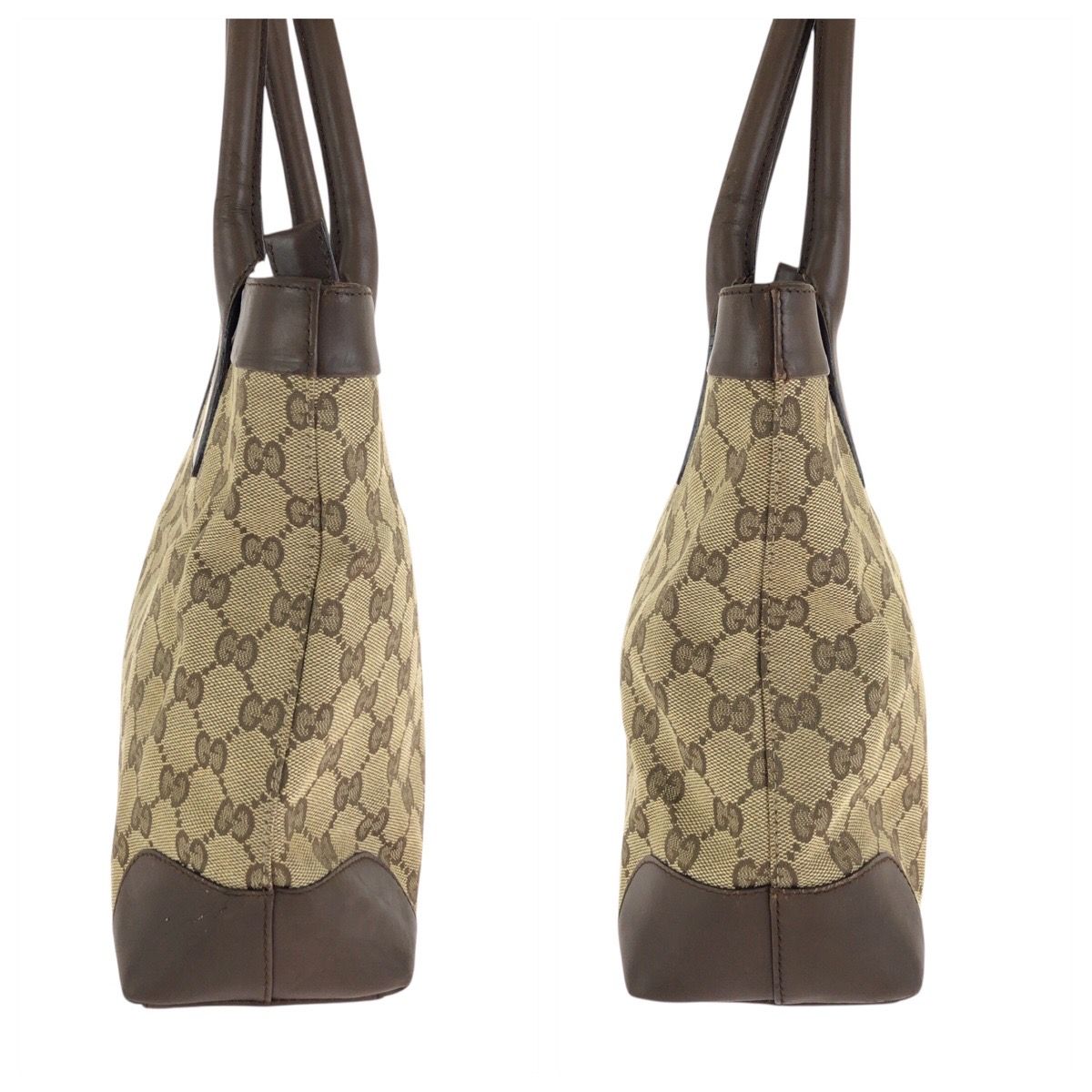 GUCCI グッチ ブラウン ベージュ GGキャンバス/レザー 002 1119