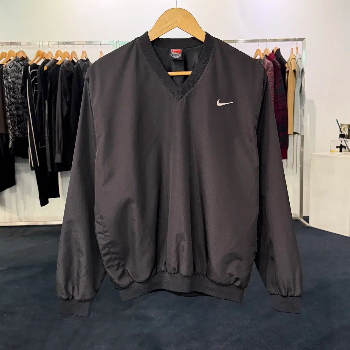 L 90s NIKE ウォームアップ オールドスクール ウィンドブレーカー