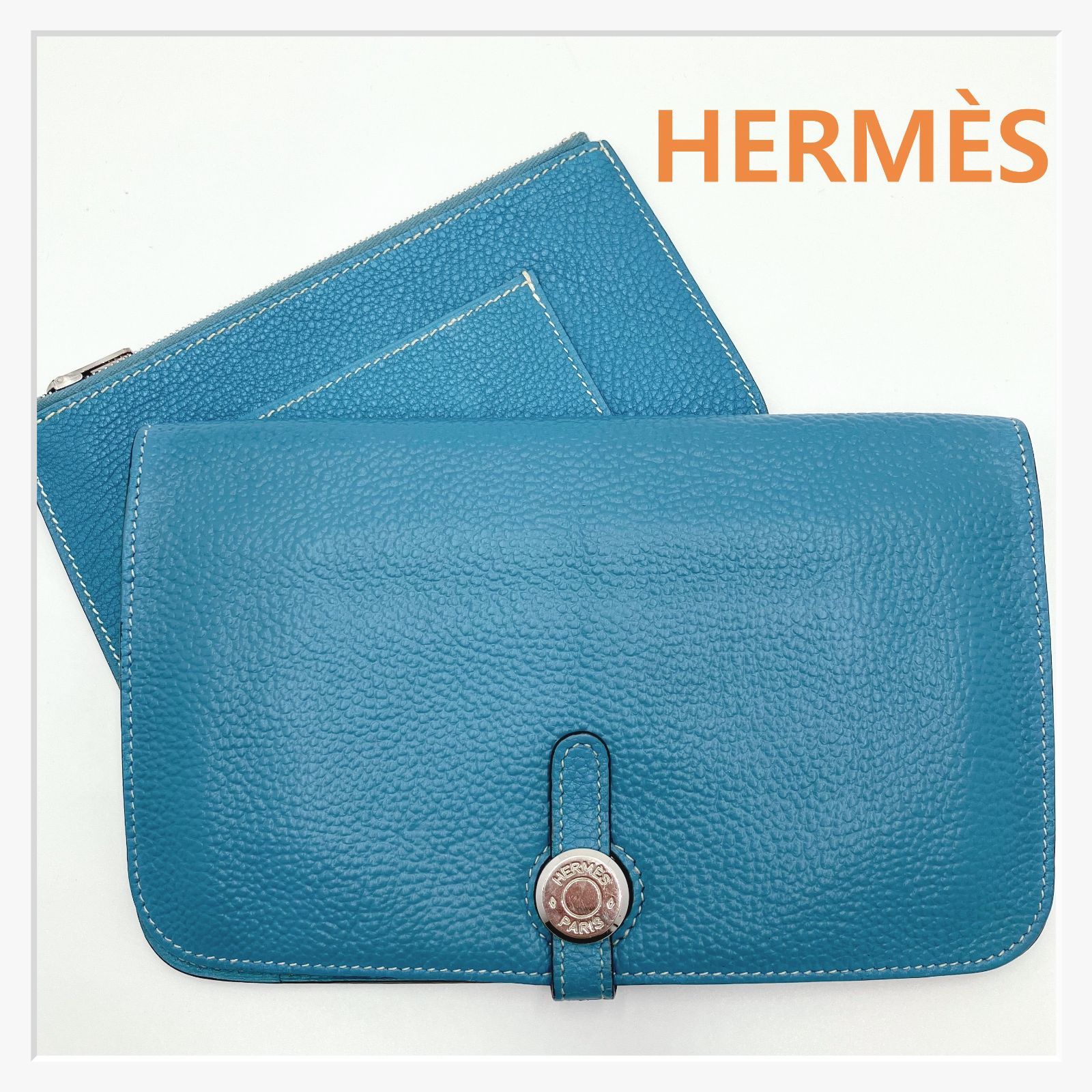 HERMES ドゴンGM ブルージーン美品
