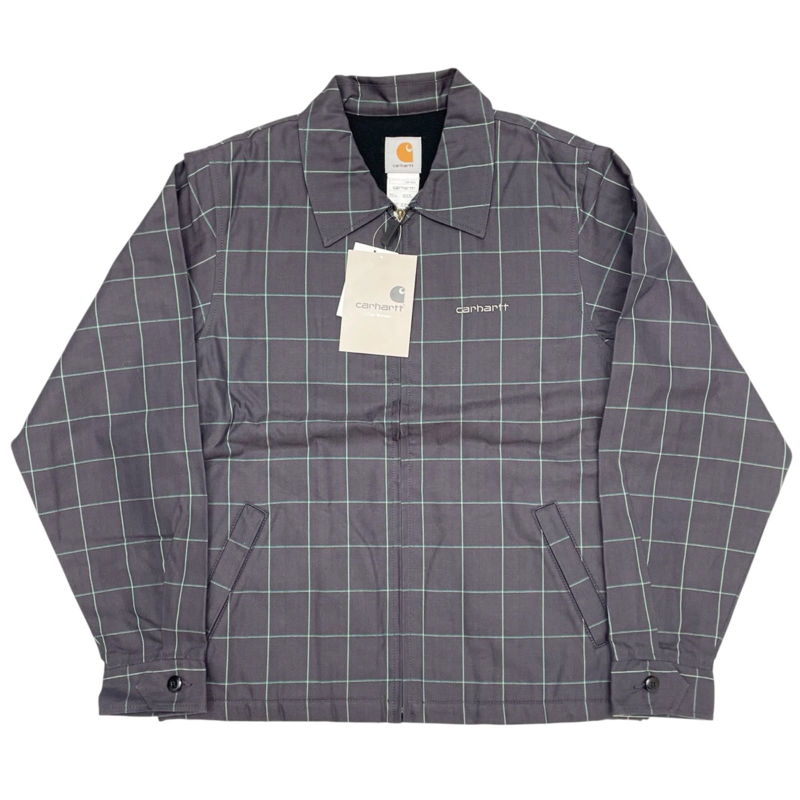未使用品 L Carhartt 00407-159 Detroit Jacket storm check 