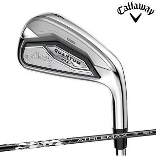 【硬さ：R／5本組】キャロウェイゴルフ メンズ クアンタム QUANTUM MAX アイアン 5本組(6-9、PW) ATHLEMAX 60 カーボンシャフト アイアンセット