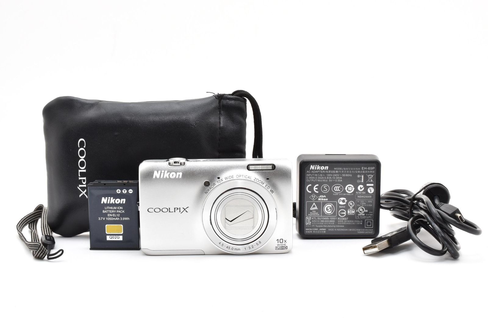Nikon ニコン COOLPIX S6300 シルバー /3209 動作OK 返金保証