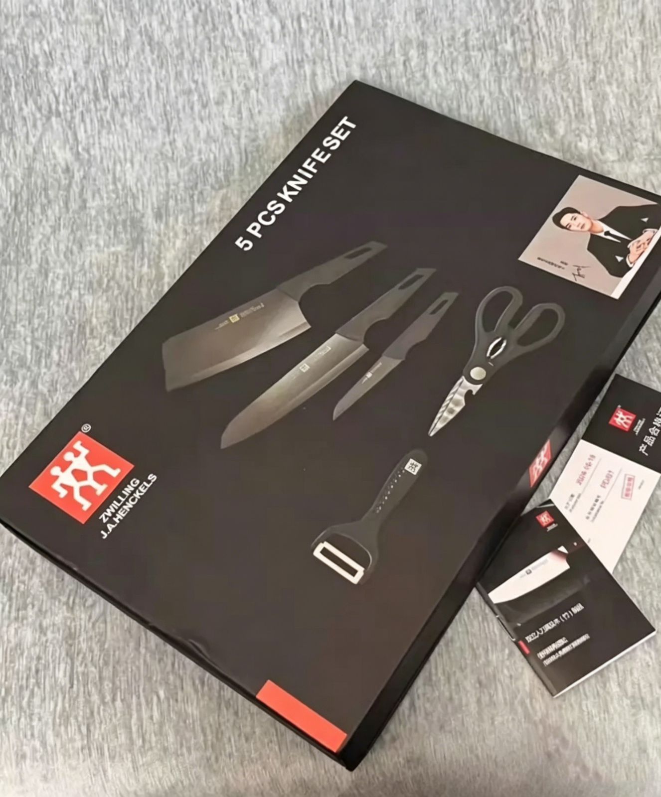 最安値挑戦！【掘り出し市】ZWILLING ツヴィリング 黒鋼包丁5点セット