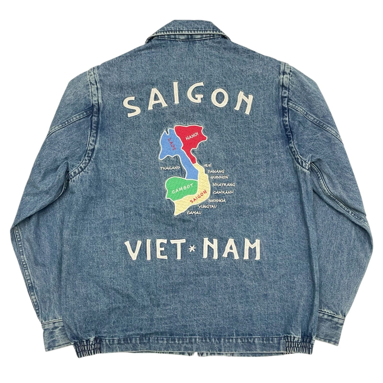 未使用品 M HOUSTON 51241 スラブデニム ベトナムジャケット MAP VINTAGE WASH 10,952円