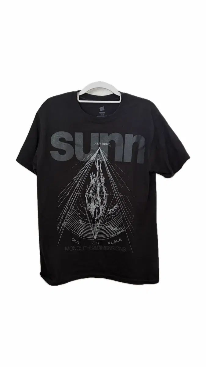 Sunn O))) ソリッドブラック ロゴ バンドTシャツ