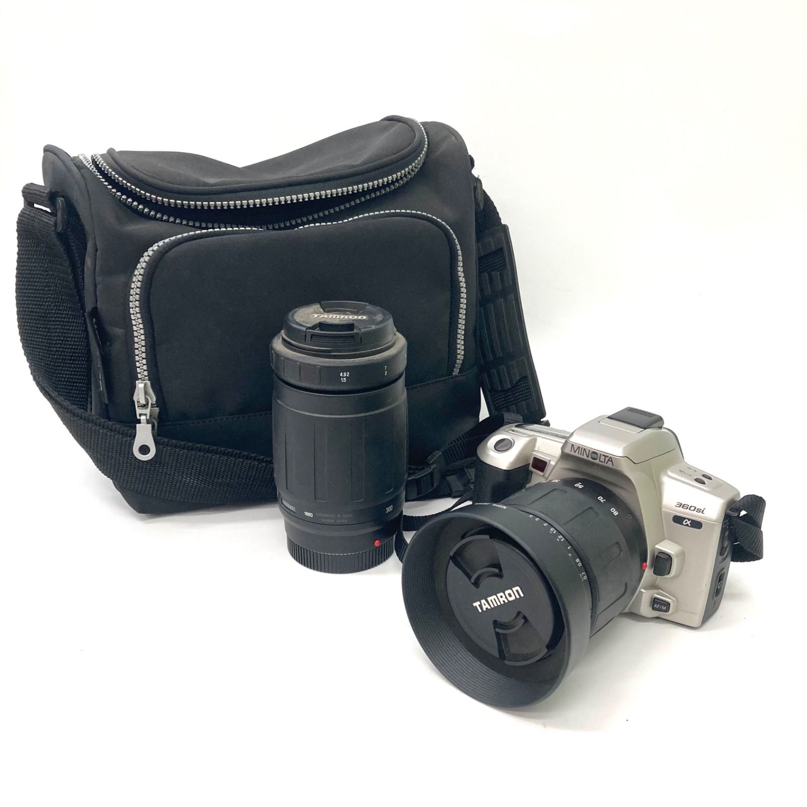 MINOLTA】ミノルタ α-360si フィルムカメラ タムロン レンズ ジャンク