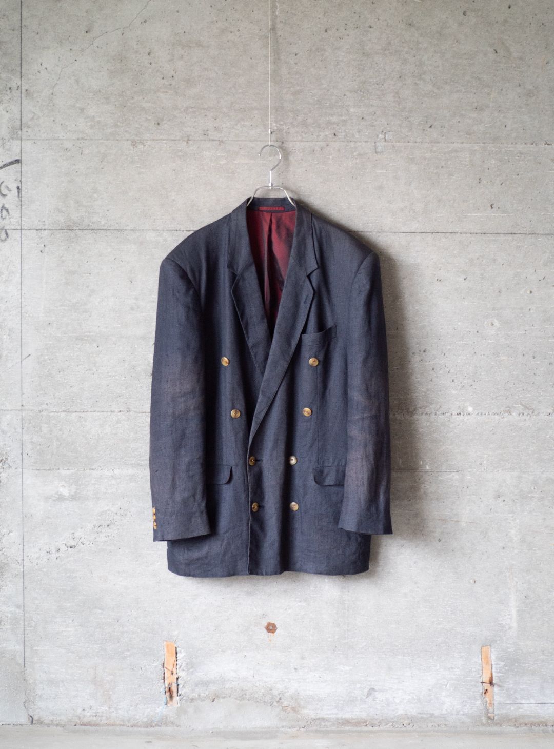 "Peek & Cloppenburg" 1980s Linen double-breasted jacket