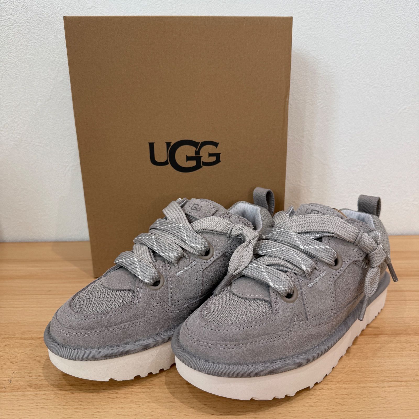 UGG アグ ロー ローメル 厚底スニーカー 1168890 23cm ベージュ
