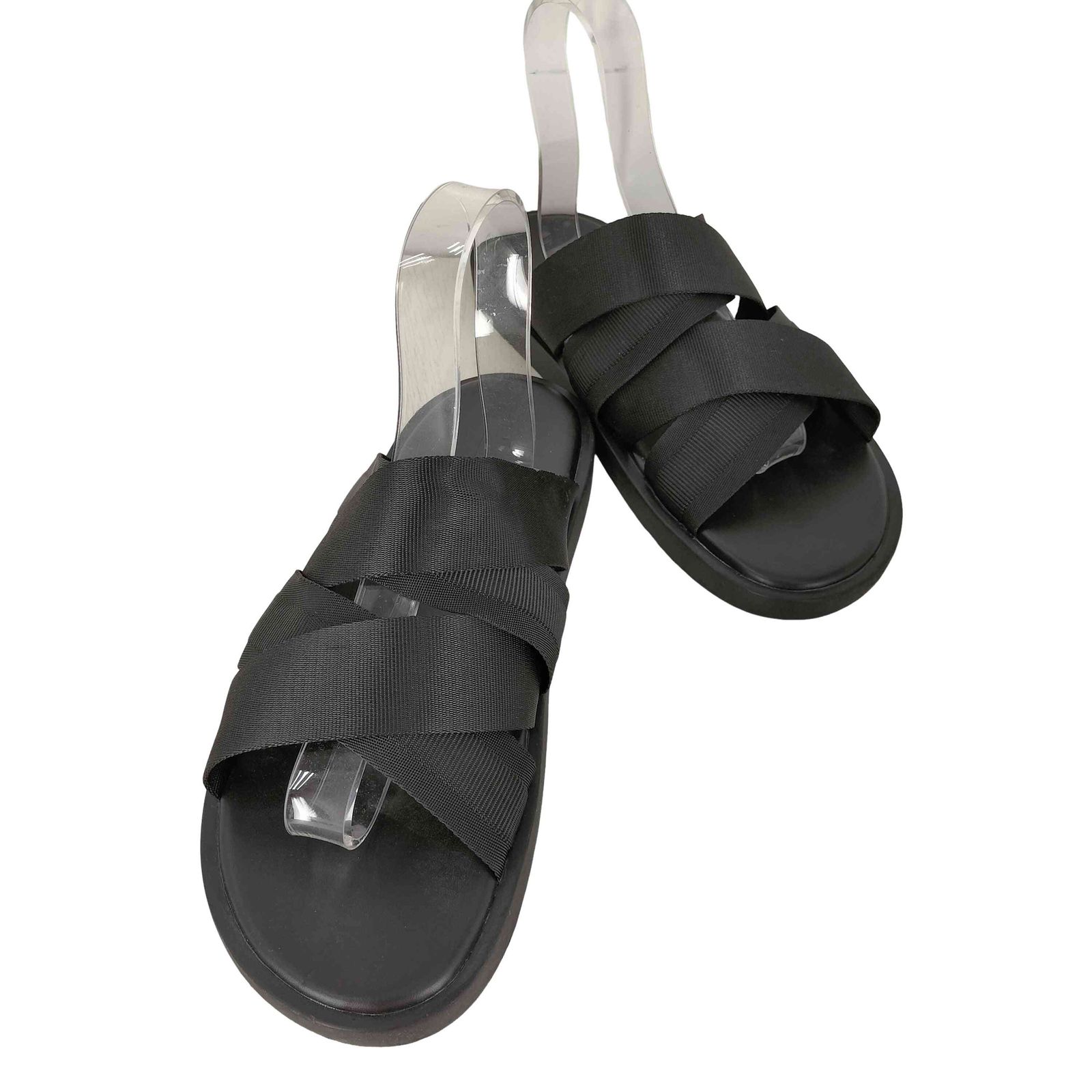ザラ ZARA ダブルストラップ レザー サンダル メンズ JPN：29 - メルカリ
