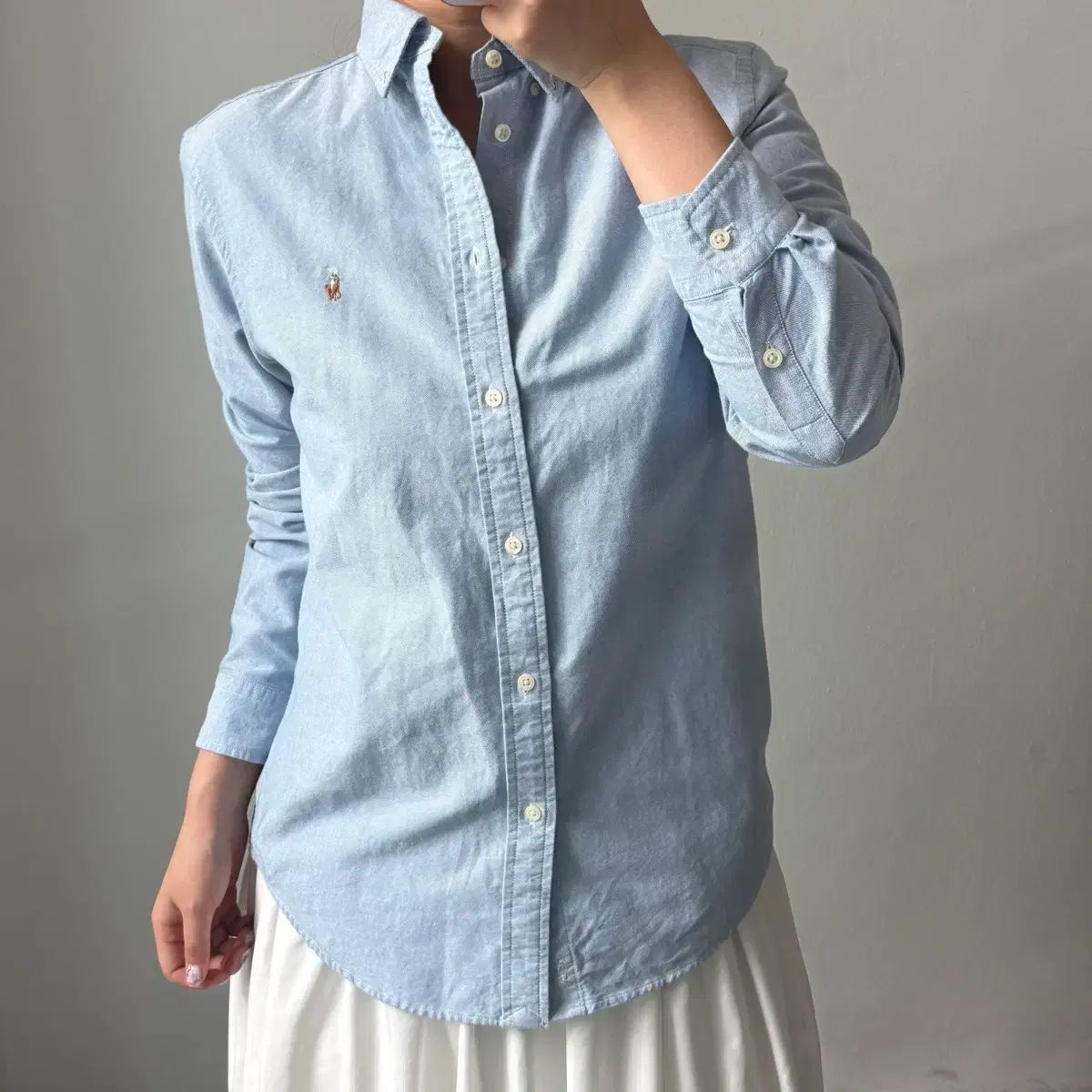XL ラルフローレン スカイブルー シャツ