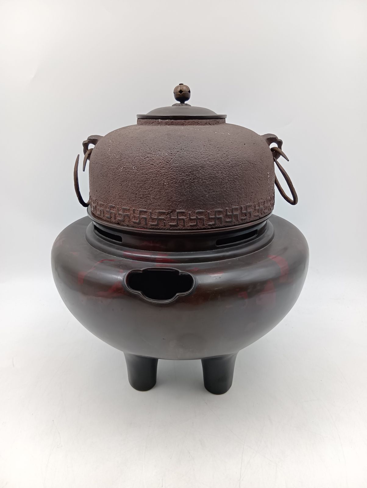 茶釜 鉄釜 茶道具 風炉_Y9430 - メルカリ