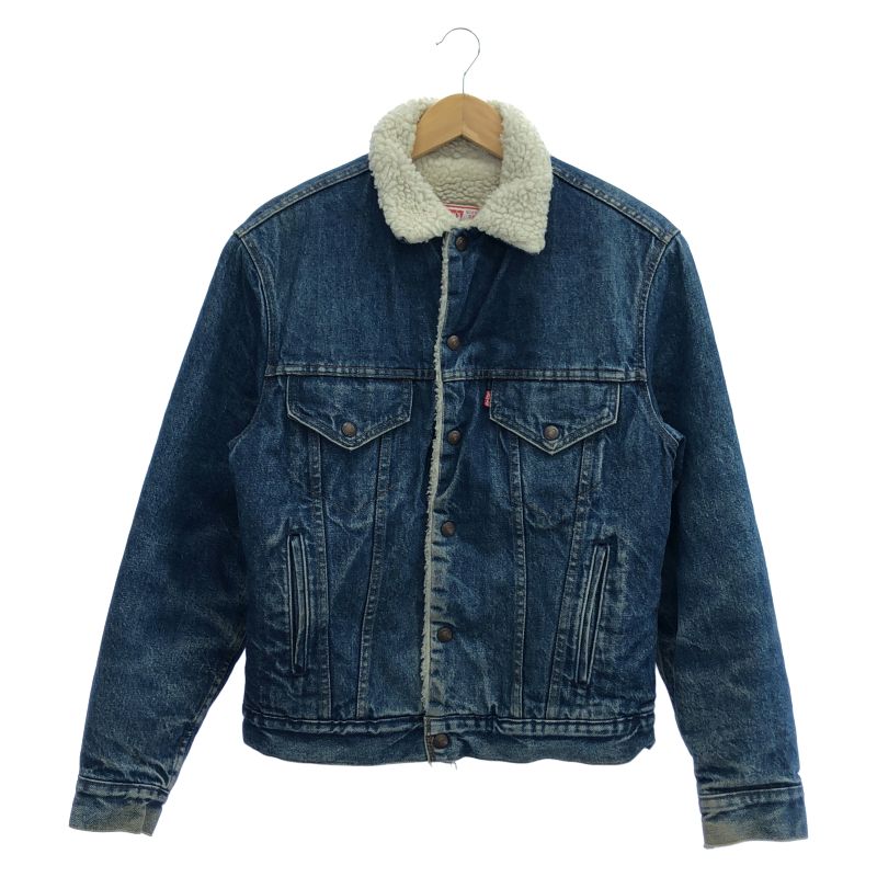 【中古】80s LEVI'S デニムボアジャケット サイズ38 70608-0216 インディゴ リーバイス[17]
