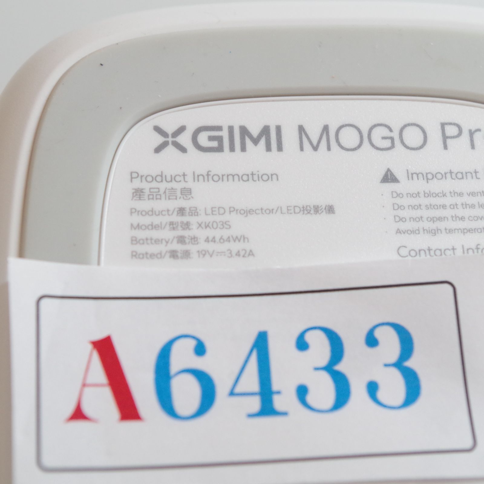 A6433 XGIMI MOGO PROプロジェクター - メルカリ