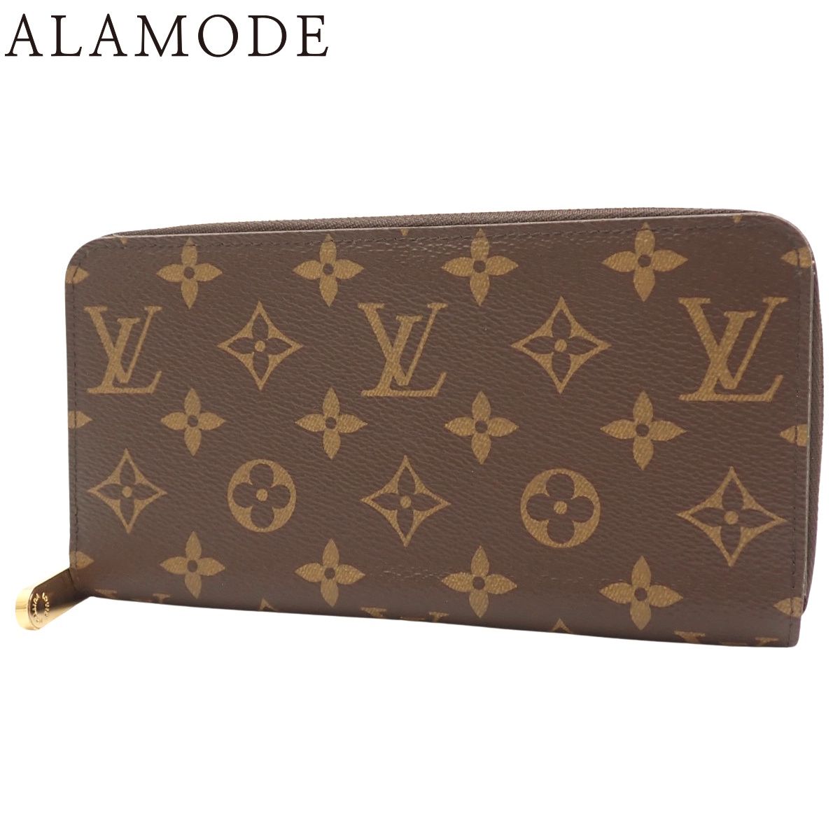 LOUIS VUITTON(ルイ・ヴィトン) モノグラム ジッピー・ウォレット ロングウォレット ラウンドファスナー 長財布 アラウンドジップ フューシャ ブラウン茶 ゴールド金具 M41895 レディース 40802192604【アラモード】