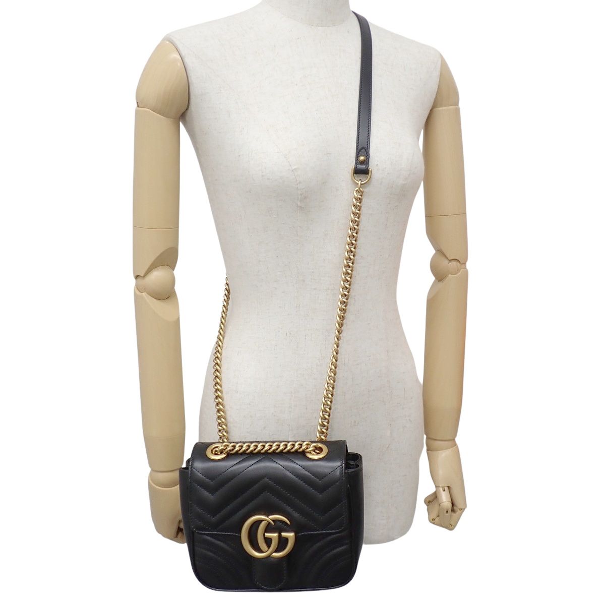 GUCCI(グッチ) GGマーモント ミニ ショルダーバック ショルダーバッグ 