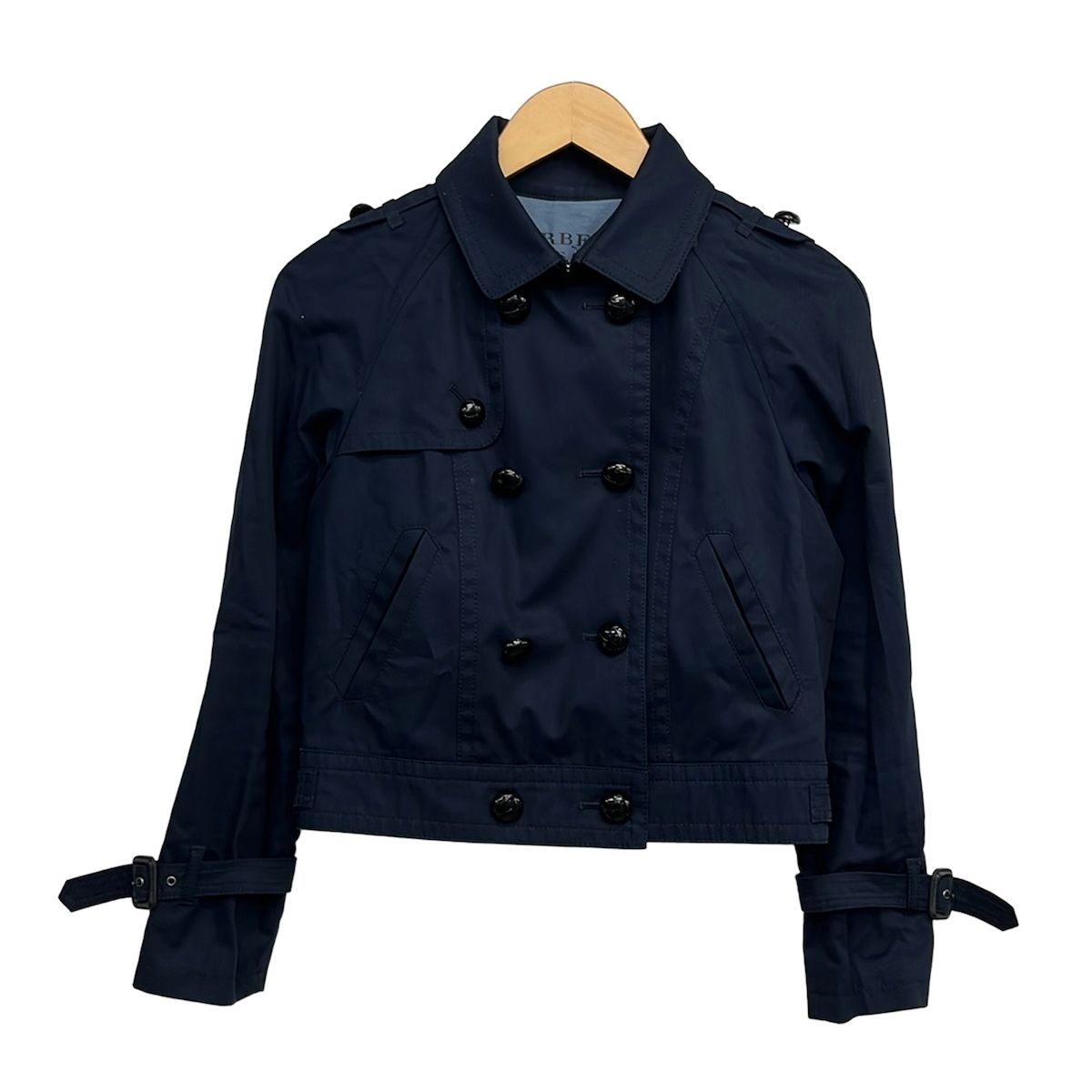 Burberry Blue Label(バーバリーブルーレーベル) ブルゾン サイズ38 M レディース美品 - ダークネイビー 長袖/ショート丈/春/秋