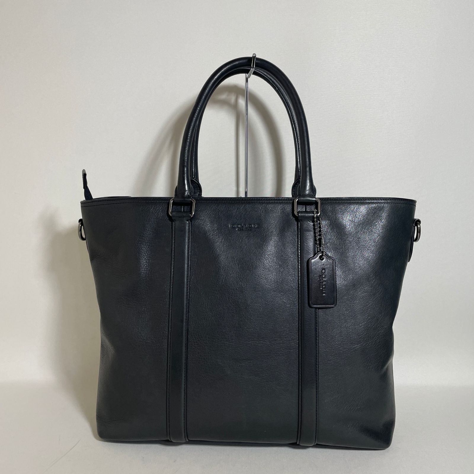 2604-304｜美品｜コーチ 2WAYトートバッグ レザー ブラック - メルカリ