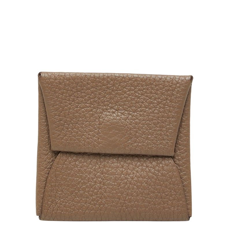 エルメス バスティア コインケース 小銭入れ □O刻印 エトゥープ ベージュ系 トリヨンクレマンス レディース HERMES【1-0270061】
