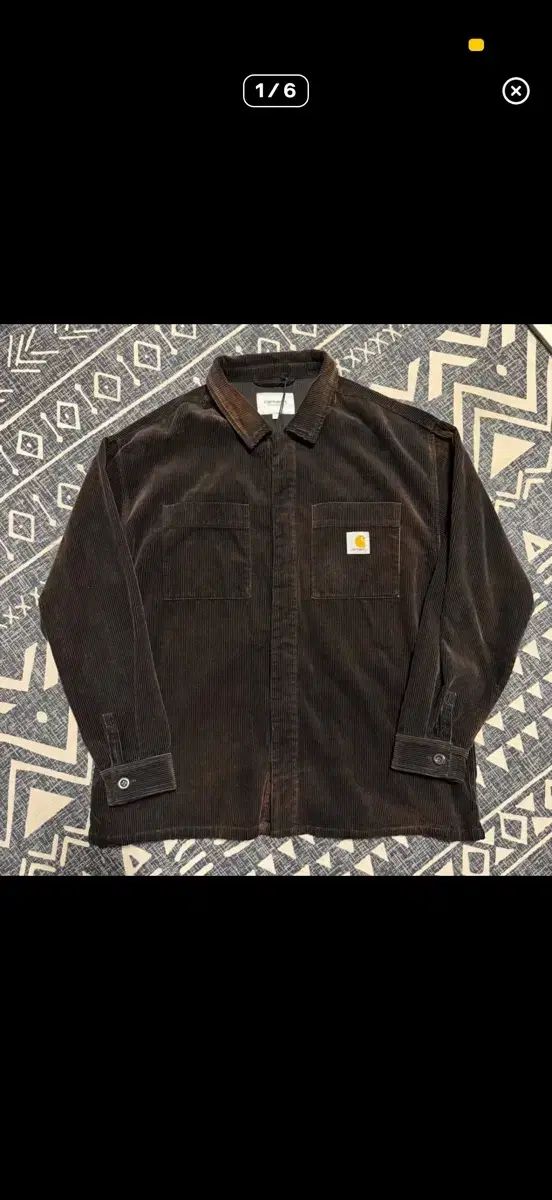 Carhartt カーハート WIP L/S コード コーデュロイ シャツ ブラック エイジド ウォッシュ
