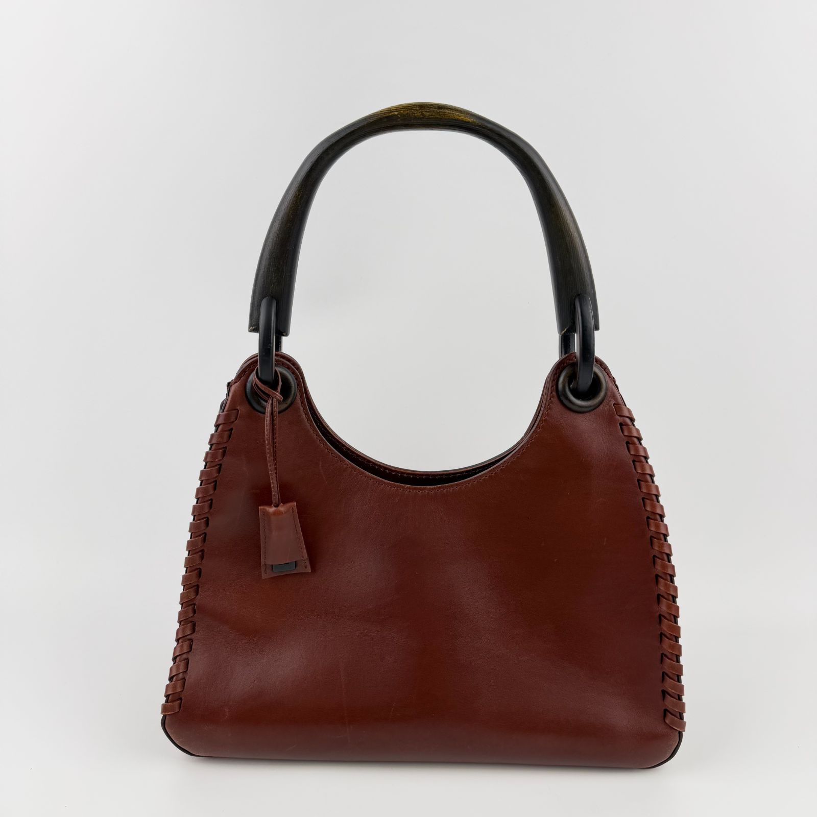 中古】GUCCI グッチ ショルダーバッグ ホーボーバッグ レッド レザー 