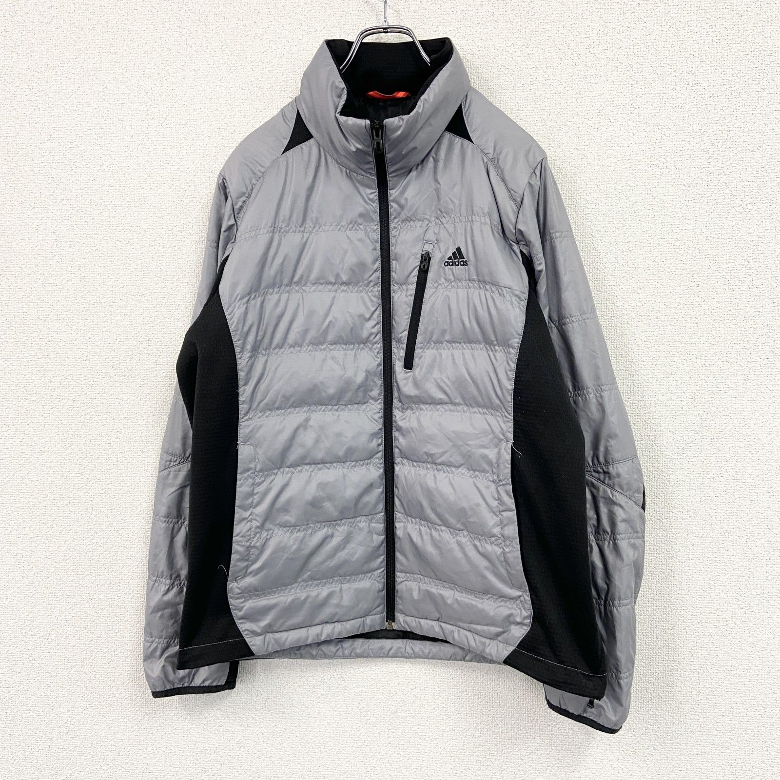 adidas アディダス ダウンジャケット ダウン73% 灰色 グレー Mサイズ 