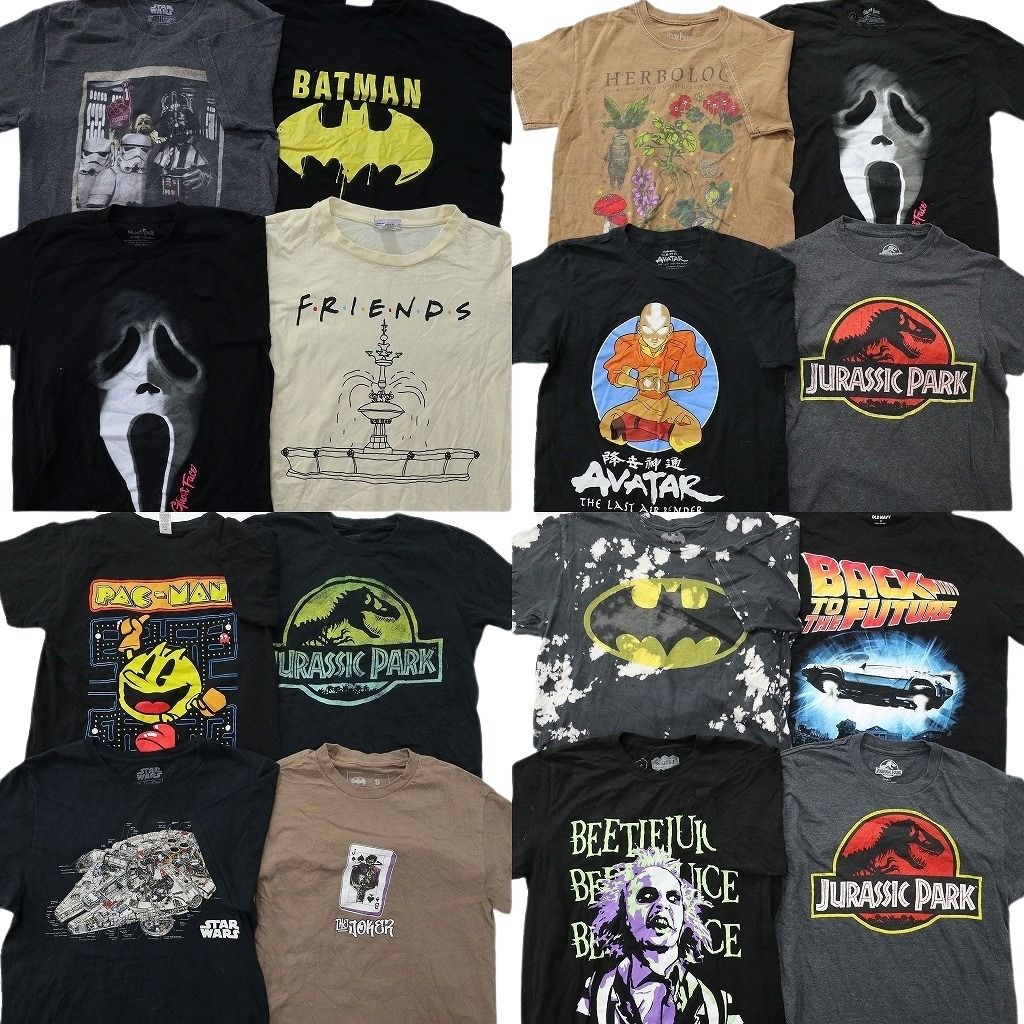 古着卸 まとめ売り 映画・ドラマ Tシャツ 16枚セット ( メンズ S ) ホラー ゴーストフェイス バックトゥザフューチャー 中古 古着 NE8206 16,148円