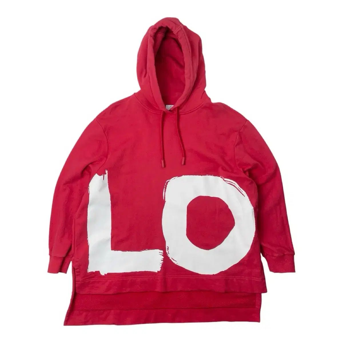 バーバリー LOVE オーバーサイズ フード付きTシャツ