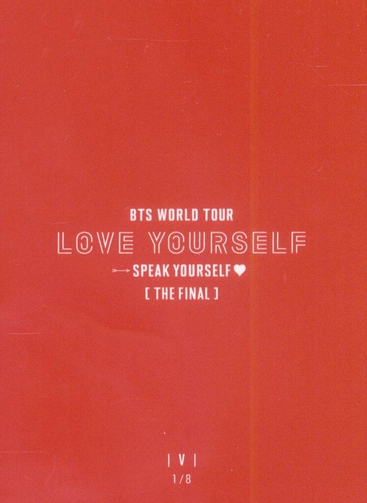 BTS LOVE YOURSELF SPEAK YOURSELF THE FINAL V ミニフォトカード 1/8