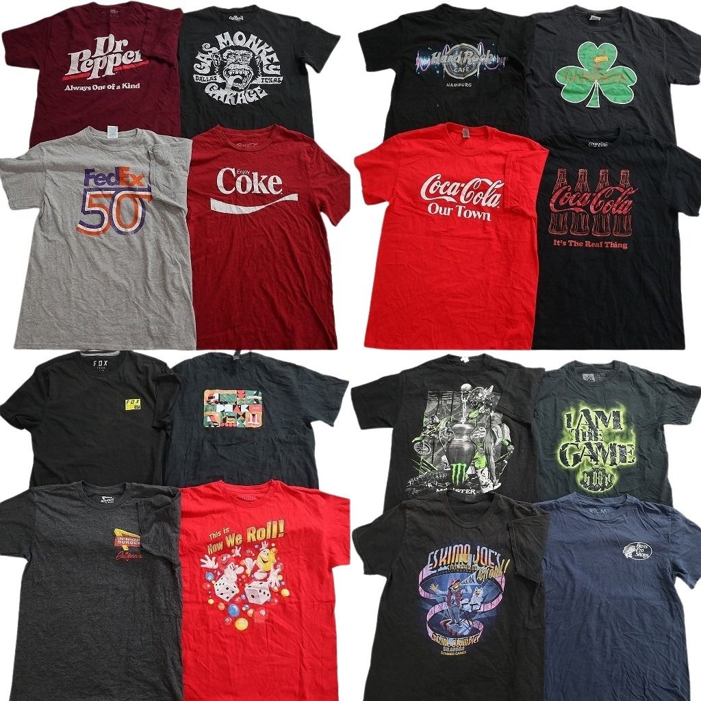 古着卸 まとめ売り 企業 Tシャツ 16枚セット ( メンズ M ) フェデックス ガスモンキー ハードロックカフェ 中古 古着 NE8286