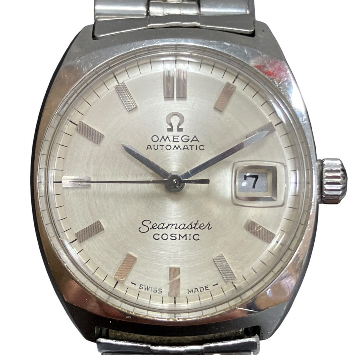 オメガ OMEGA シーマスター コスミック 腕時計 総重量約48.8g SS 自動巻き シルバー文字盤 レディース