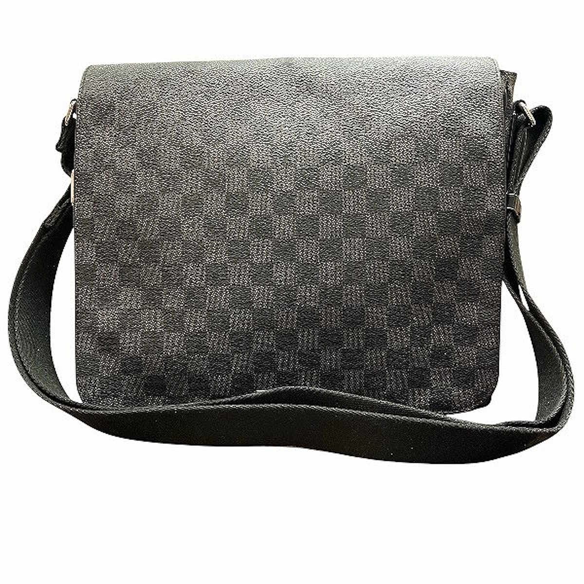 ルイ・ヴィトン LOUIS VUITTON ディストリクトMM ダミエグラフィット ショルダーバッグ PVC レザー N41272 メンズ