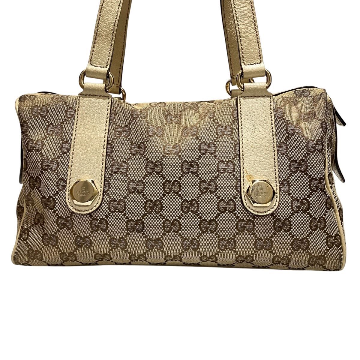 グッチ GUCCI GGキャンバス ハンドバッグ キャンバス レザー 152457