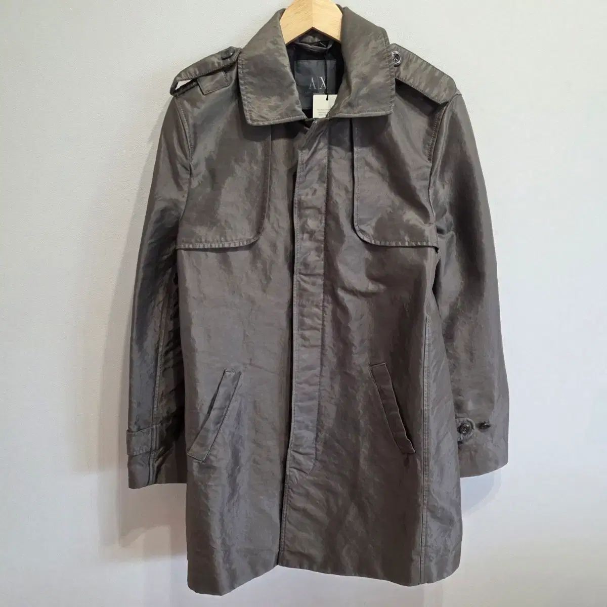 ARMANI EXCHANGE アルマーニ エクスチェンジ トレンチコート グレー S(新品)
