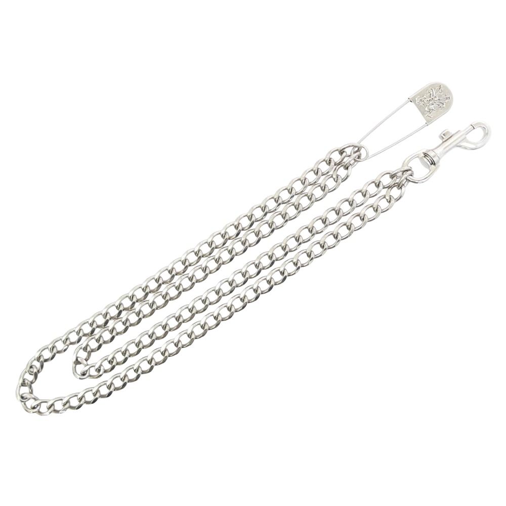 カミヤ KAMIYA G16AC202-0 Double Wallet Chain BRASS 真鍮 ピン ダブル ウォレットチェーン シルバー系【極上美品】【中古】 カミヤ KAMIYA G16AC202-0 Double Wallet Chain BRASS 真鍮 ピン