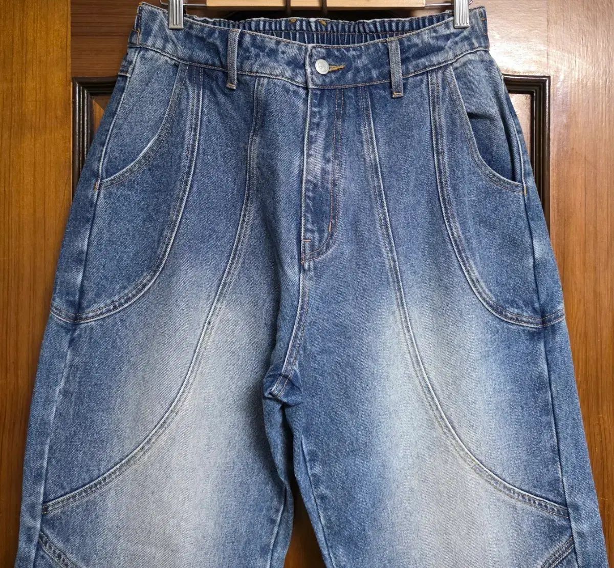XTONZ デニムパンツ L 32 34 エクストーンズ ワイド スリット デニム パンツ ズボン