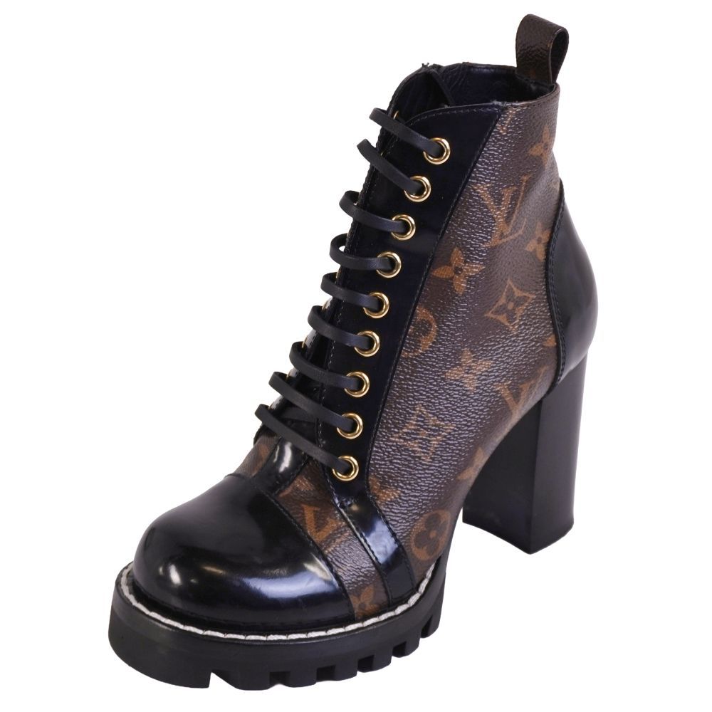 美品 ルイヴィトン LOUIS VUITTON ブーツ スタートレイル ライン