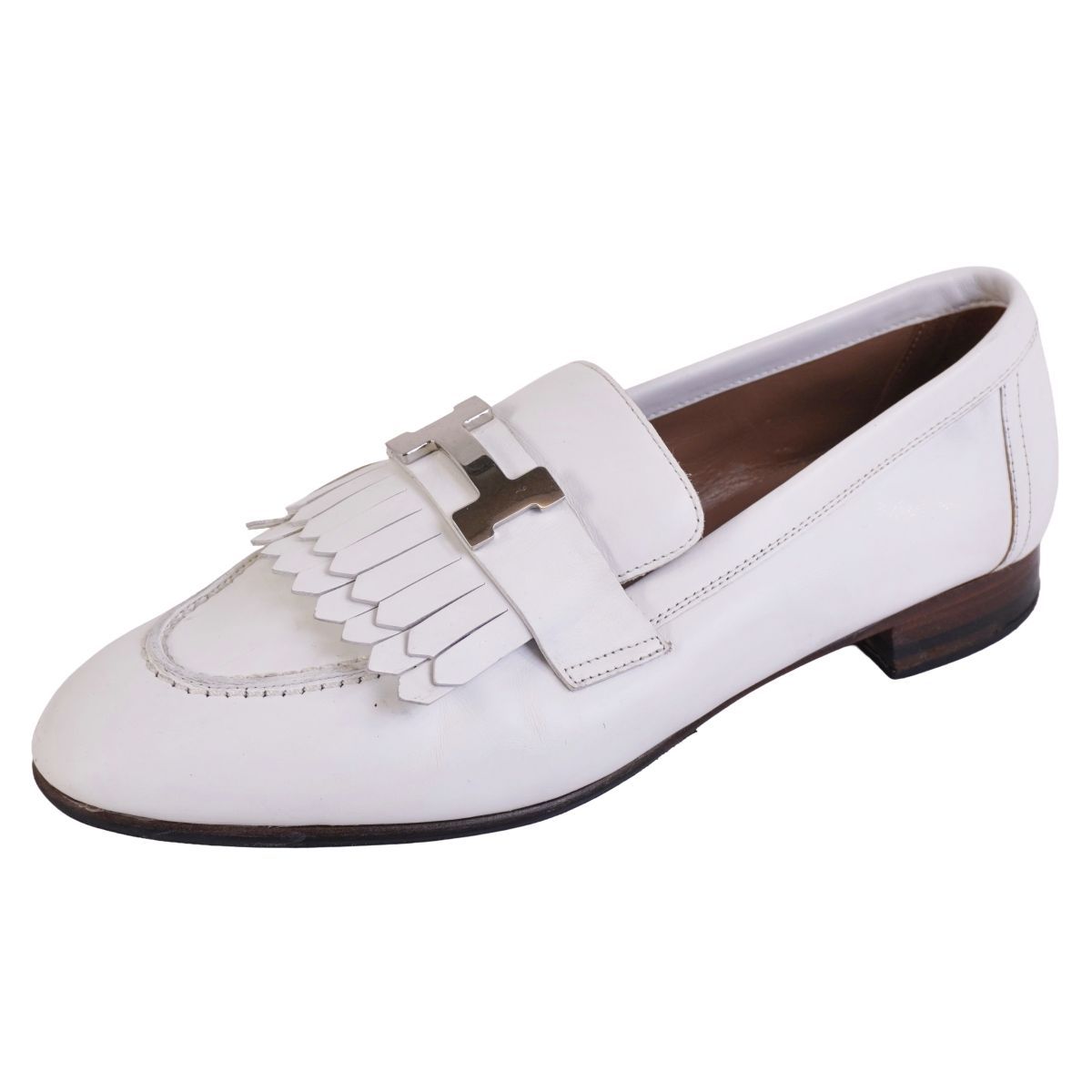 美品 エルメス HERMES ローファー モカシン ロワイヤル コンスタンス H