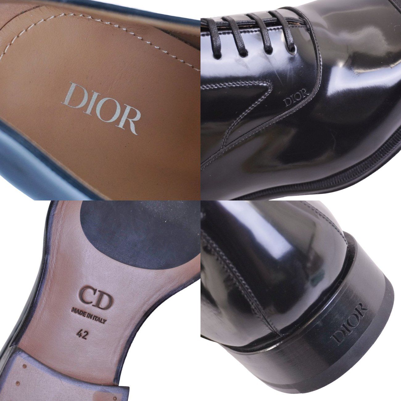 未使用 ディオールオム DIOR HOMME レザーシューズ オックスフォード