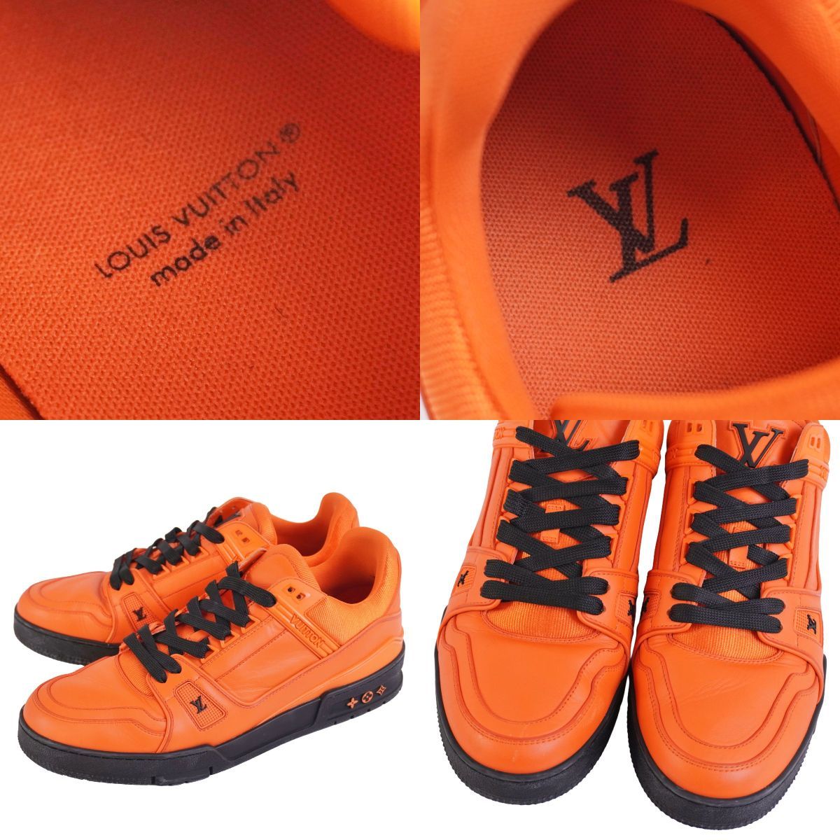 美品 ルイヴィトン LOUIS VUITTON スニーカー LVトレイナー ロー 