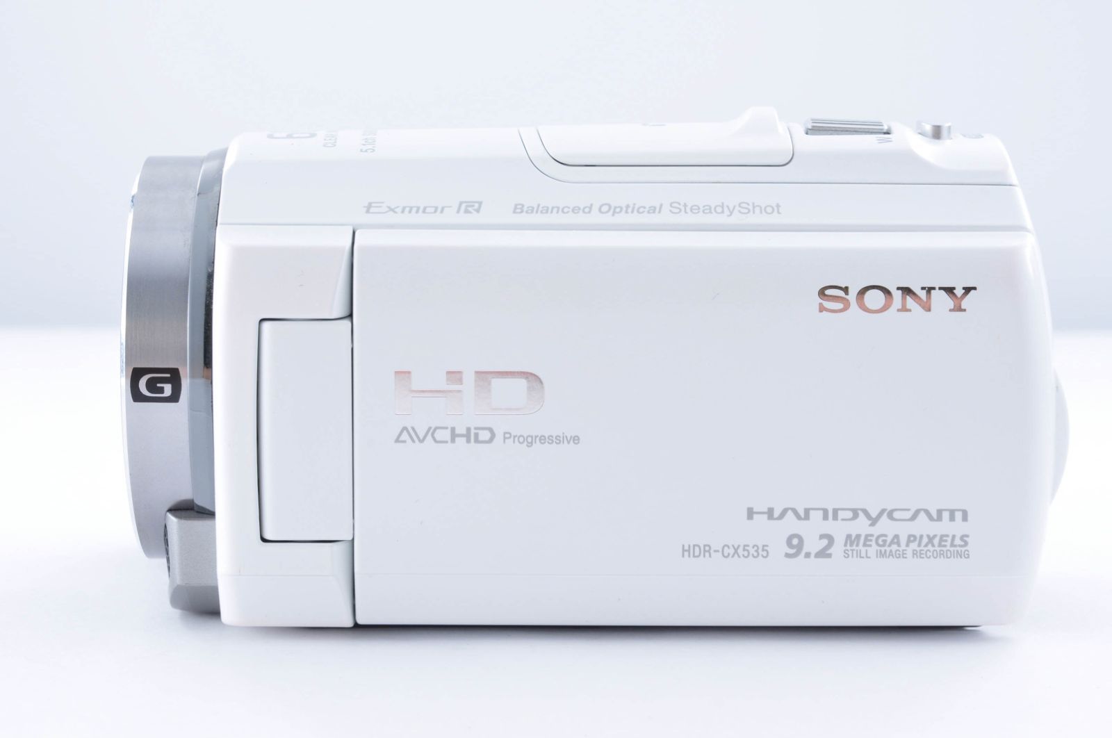 美品 SONY Handycam HDR-CX535 ホワイト ビデオカメラ バッテリー 箱