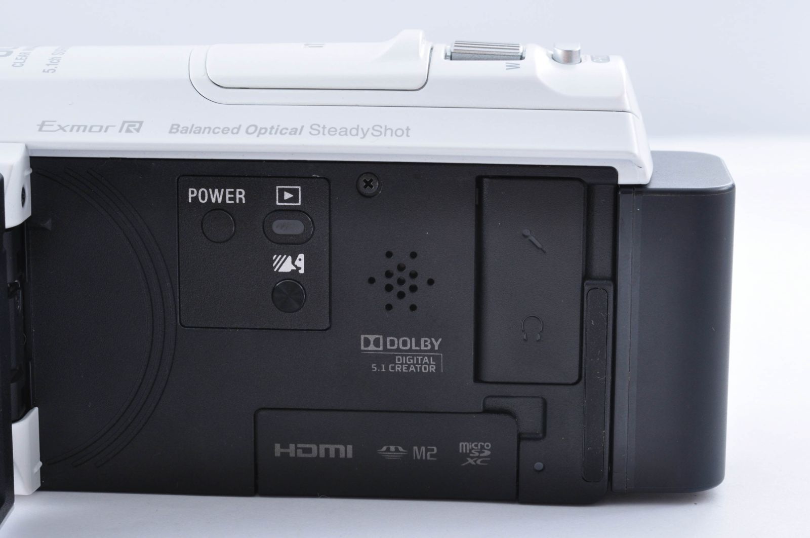 美品 SONY Handycam HDR-CX535 ホワイト ビデオカメラ バッテリー 箱