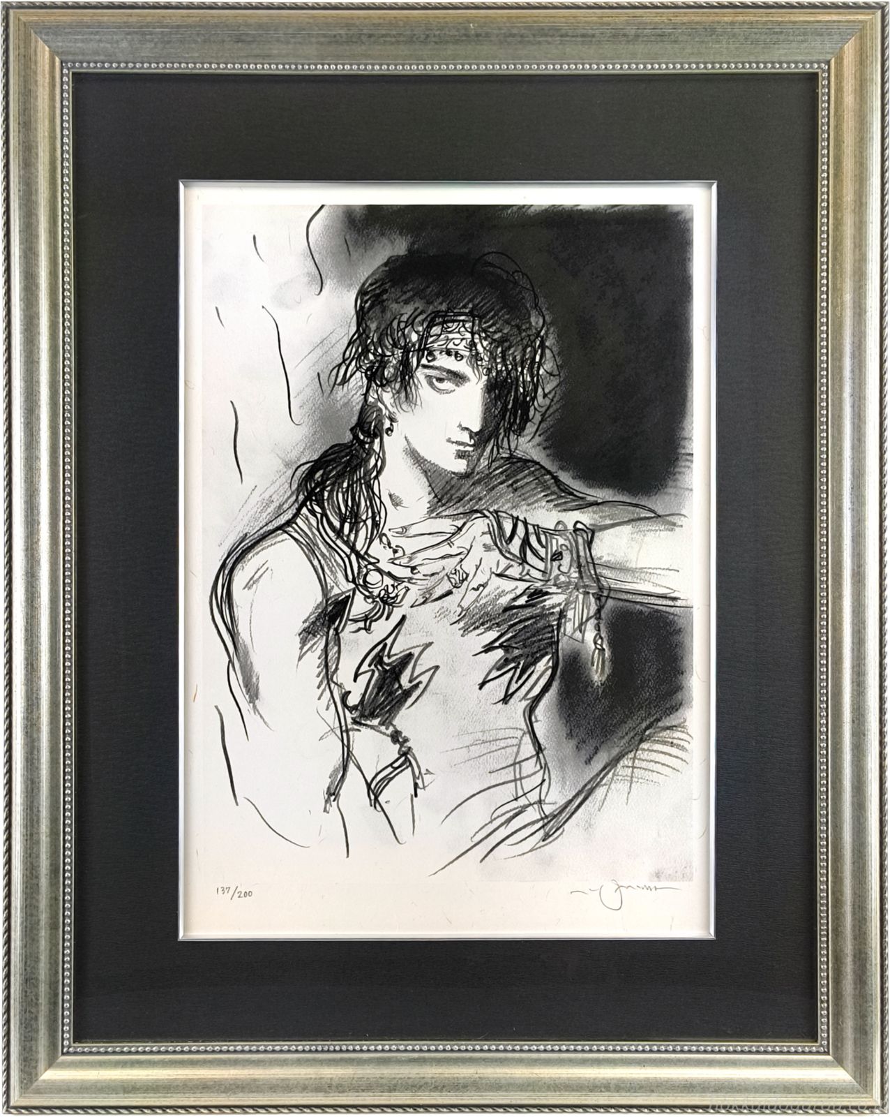 天野喜孝 「Reflection -反射-」 シルクスクリーン 版画 絵画