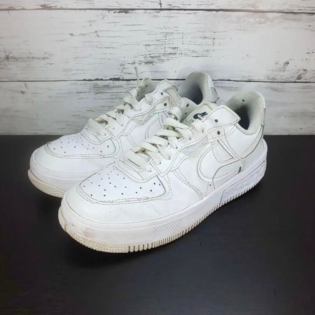 NIKE AIR FORCE 1 FONTANKA SNEAKER ナイキ エアフォース 1 フォンタン スニーカー 23.5cm ホワイト 白 DQ5021-100 L07215
