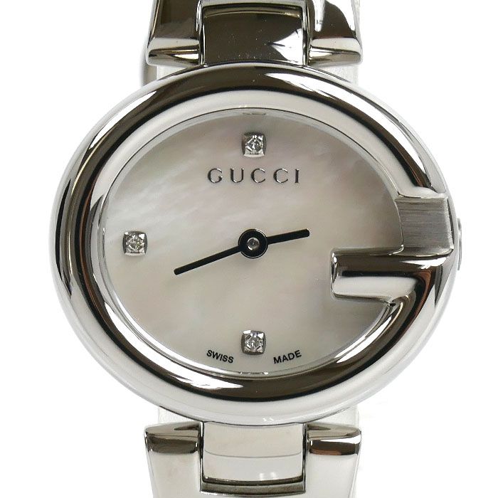 GUCCI グッチ Gバルーン シェル 3Pダイヤ 腕時計 電池式 134.5